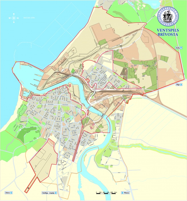 Maps of the Freeport of Ventspils